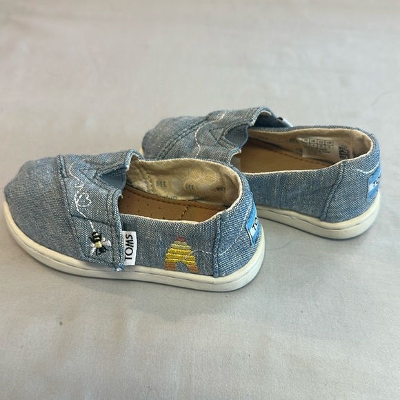 Toms - Classic Alpargata canvas shoes with Bee design and velcro closure - Picture 3 of 6